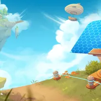 Solarpunk inspiriertes Spiel